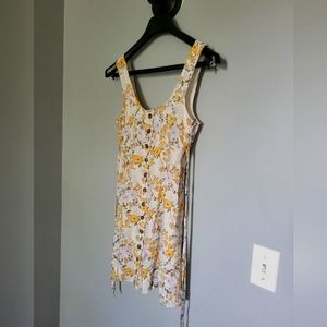 White flowered sundress XS